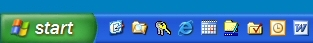 Panel rychlého spuštení ve Windows XP